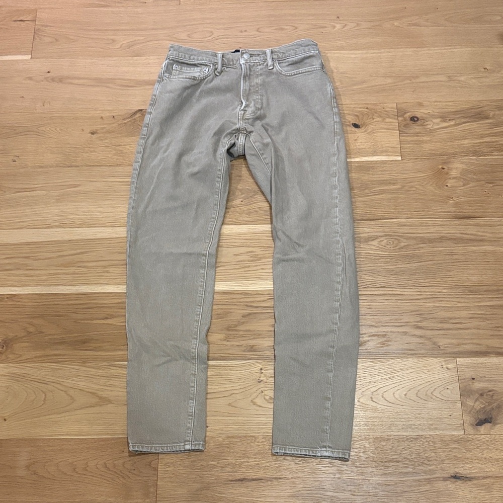 Abercrombie & Fitch Men's Gray Straight Jeans